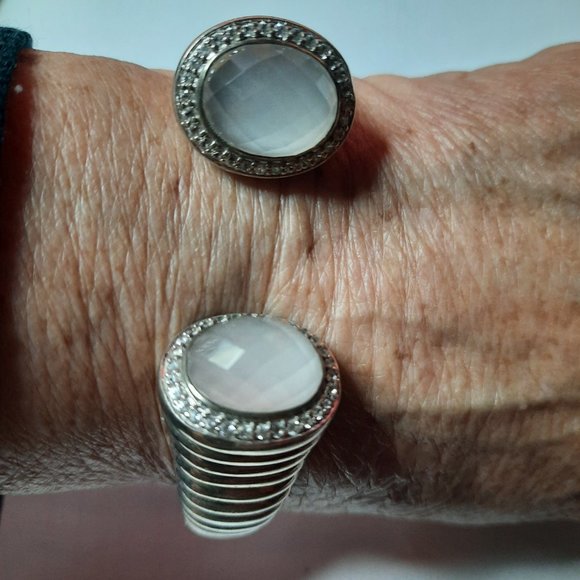 John Hardy Silver Bedeg kick cuff bracelet.